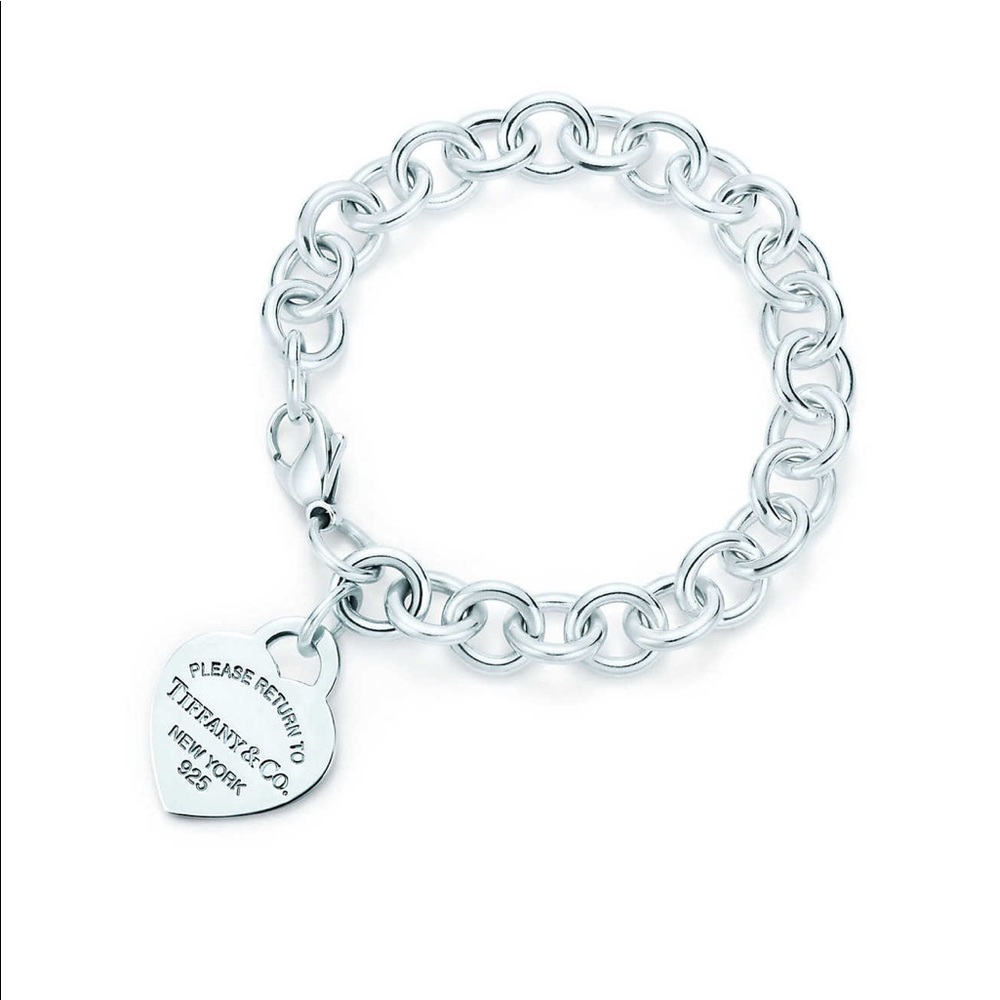 Tiffany & co. Heart Tag Charm Bracelet.